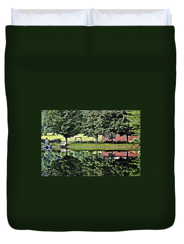 Summer Duvet Cover featuring the photograph Summer Getaway by Frozen in Time Fine Art Photography