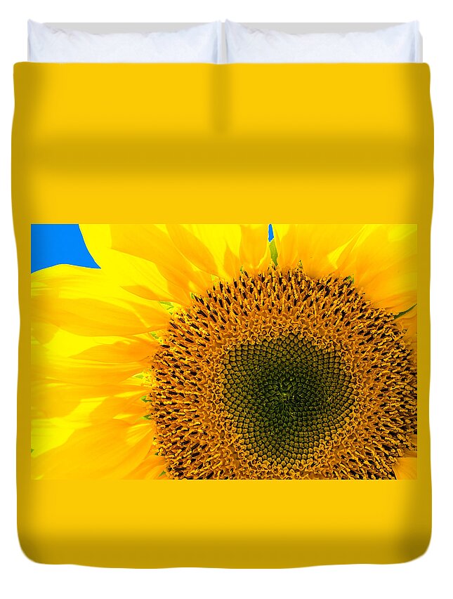 Sunflower Duvet Cover featuring the photograph Sunflower by Andreas Berthold