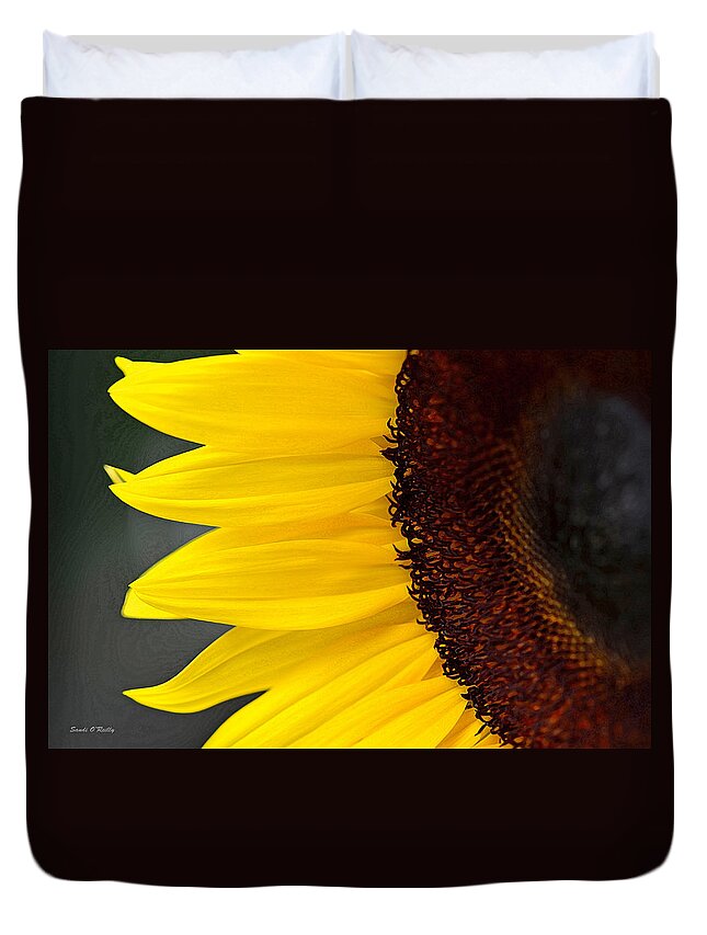 Sunflower Duvet Cover featuring the photograph Sunflower Beauty by Sandi OReilly