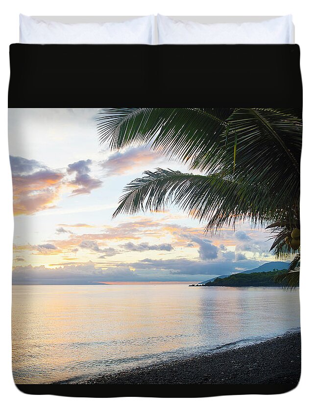 Tranquility Duvet Cover featuring the photograph Sunset, Tumbulu, Bali by John Harper