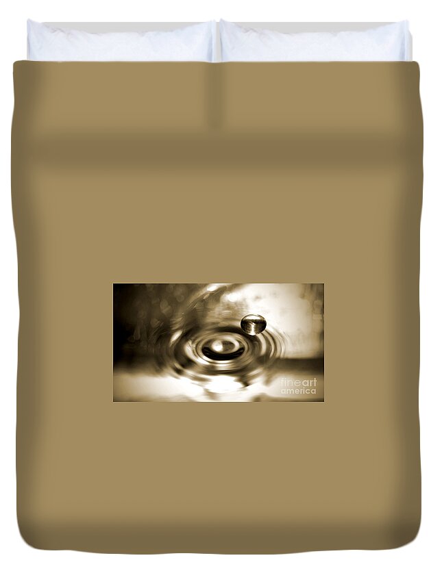 Water Duvet Cover featuring the photograph Suspended in Time by Anita Braconnier