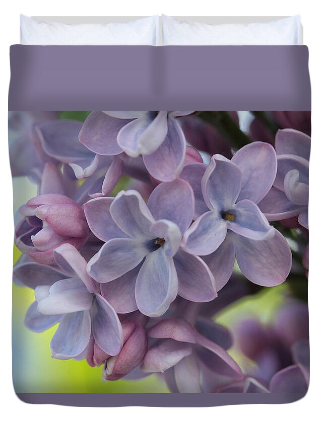 Lilac Duvet Cover featuring the photograph Sweet Fragrant Love by Connie Handscomb