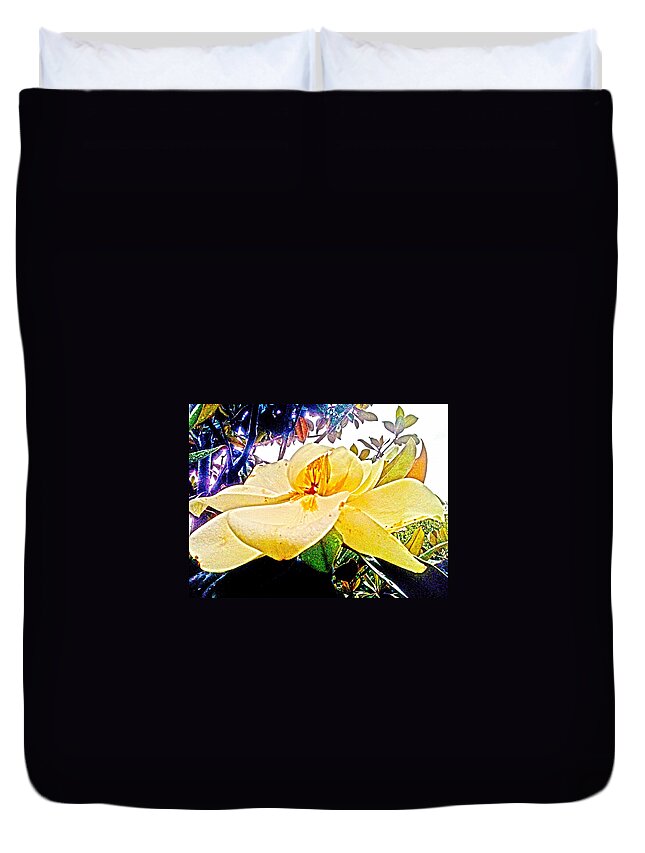Magnolia Duvet Cover featuring the photograph Sweet Magnolia by Lesa Fine