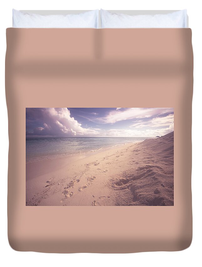 Maldives Duvet Cover featuring the photograph Sweet Moment of Nostalgy. Maldives by Jenny Rainbow