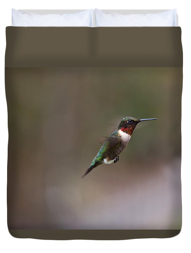 Hummingbird Duvet Cover featuring the photograph Sweet Stuff Ahead by Mark Alder