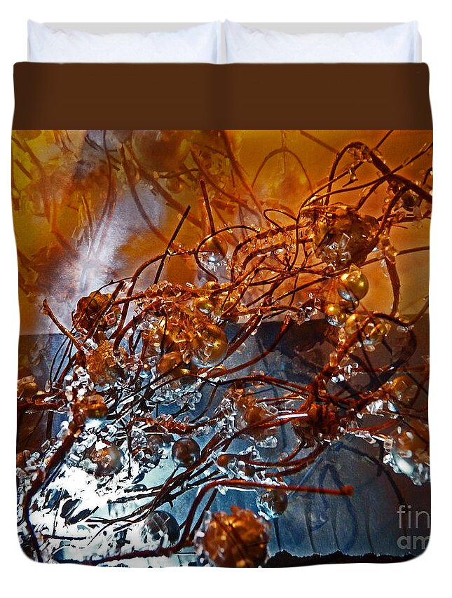 Synapses Duvet Cover featuring the digital art Synapses by Eva-Maria Di Bella