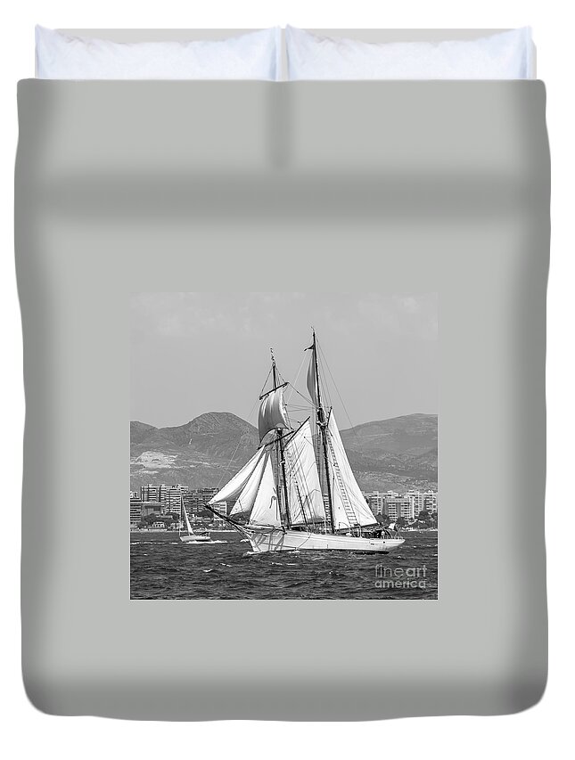 Tall Ships Duvet Cover featuring the photograph Tall Ships' Races by Pablo Avanzini