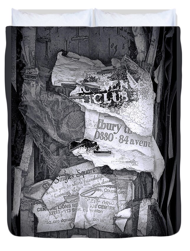 Art Duvet Cover featuring the photograph Tattered and Torn by Randall Nyhof