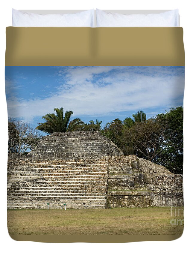 Temple Of The Green Tomb Duvet Cover featuring the photograph Temple Of The Green Tomb by Suzanne Luft