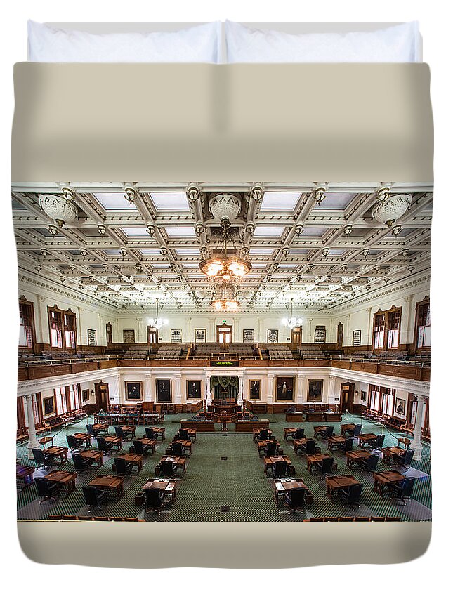 Austin Duvet Cover featuring the photograph Texas Senate by David Downs