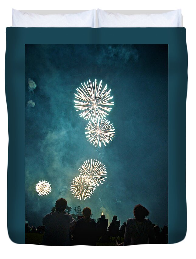 July Duvet Cover featuring the photograph The 4th by Josh Eral