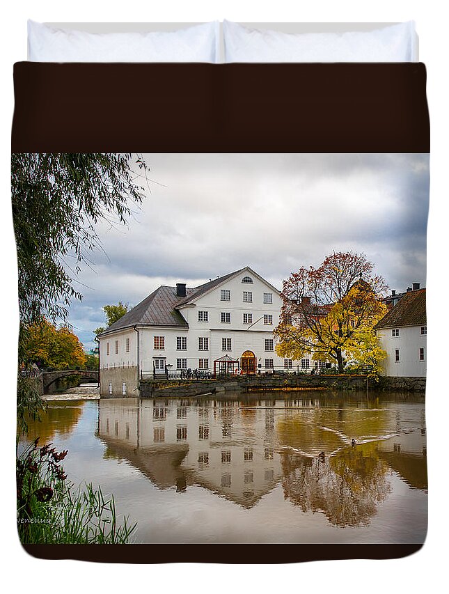 The Academy Mill Duvet Cover featuring the photograph The Academy Mill by Torbjorn Swenelius