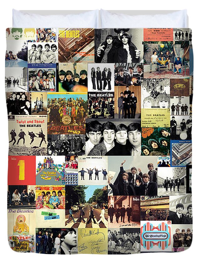 The Beatles Collage Duvet Cover For Sale By Zapista Ou