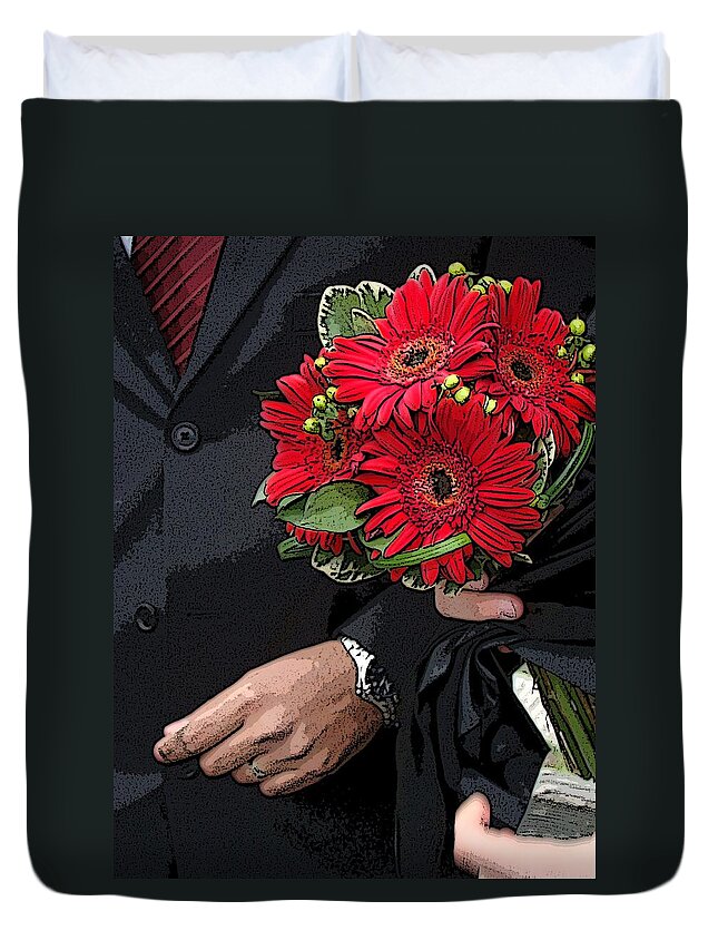 Bouquet Duvet Cover featuring the photograph The Bouquet by Zinvolle Art