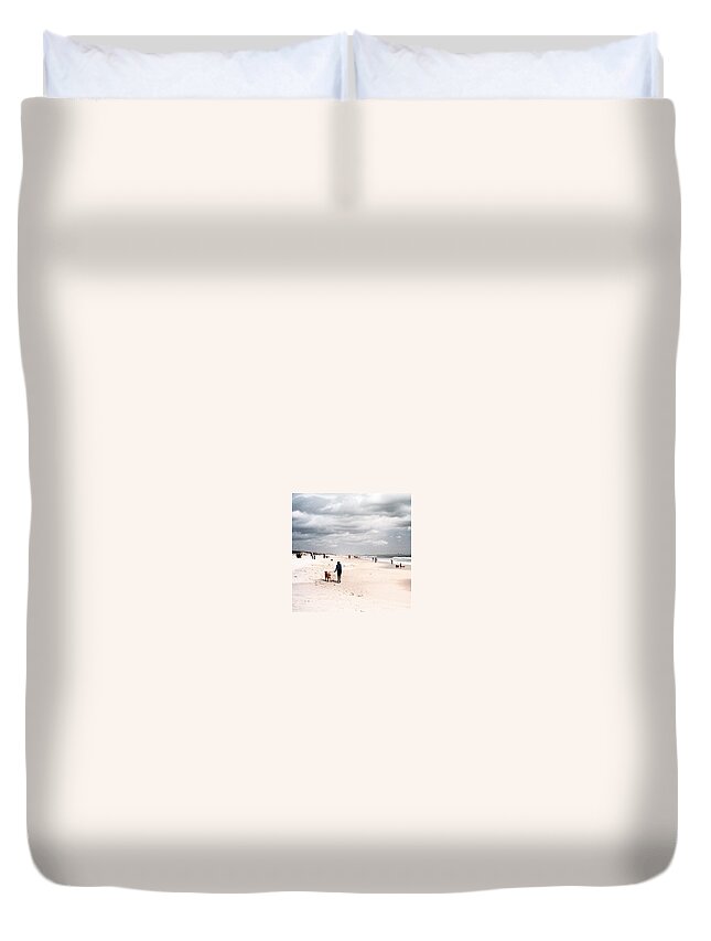 Boy Duvet Cover featuring the photograph The Boy And His Best Friend, South by Aleck Cartwright
