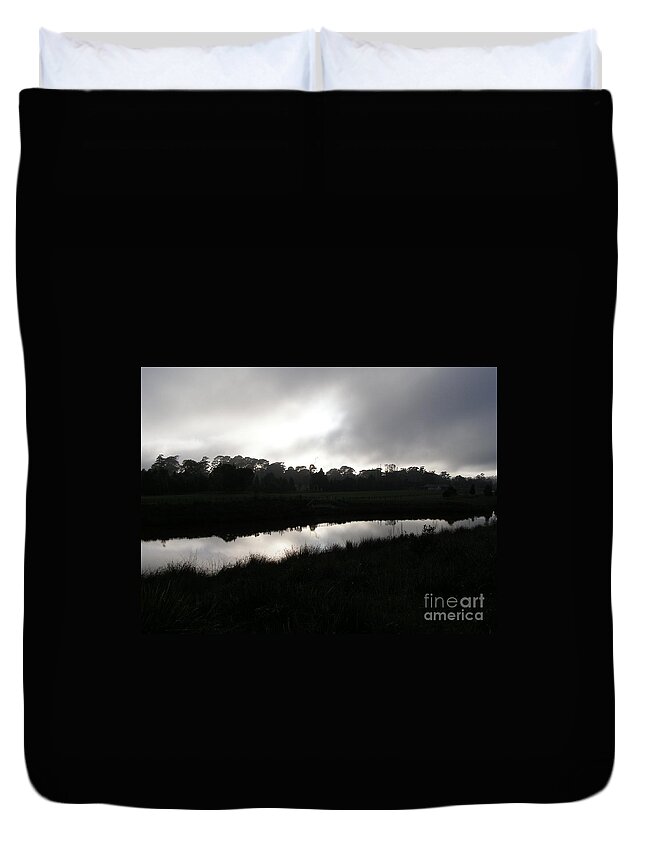 Canal Duvet Cover featuring the photograph The Canal by Bev Conover