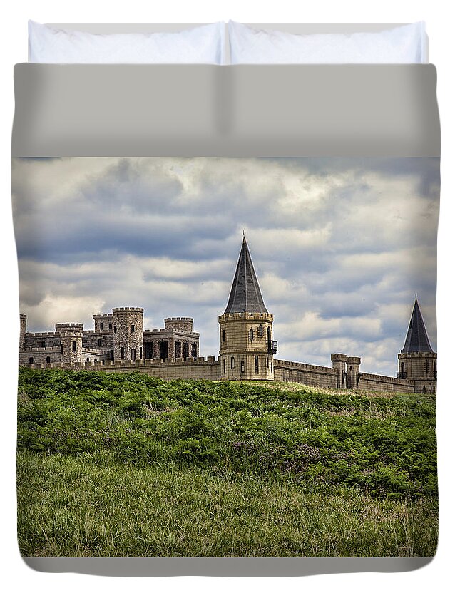 Architecture Duvet Cover featuring the photograph The Castle - Versailles KY by Jack R Perry