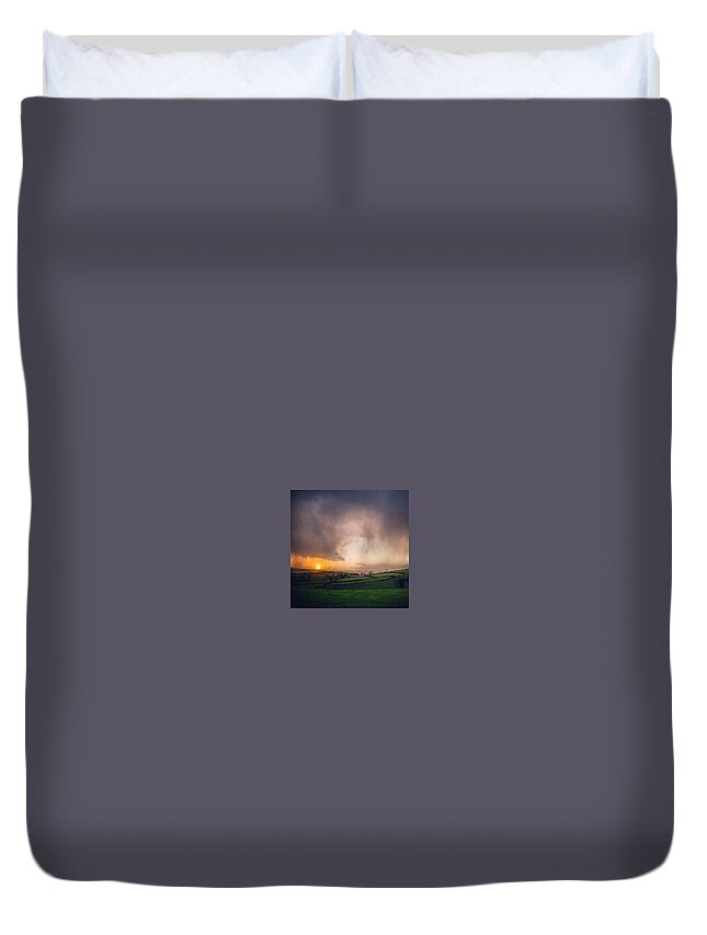 Irish Duvet Cover featuring the photograph The Cauldron In The Sky by Aleck Cartwright
