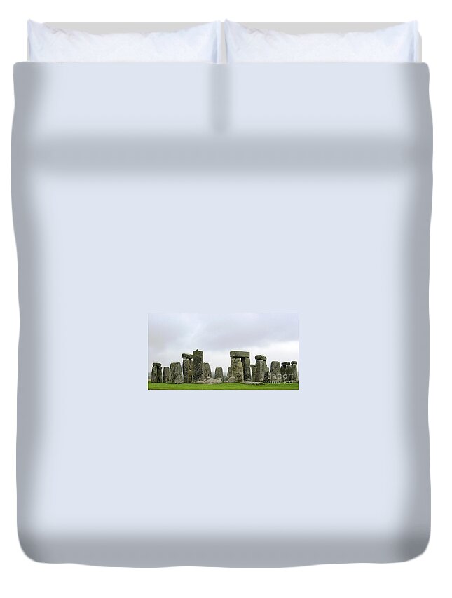 Stonehenge Duvet Cover featuring the photograph The Circle by Denise Railey
