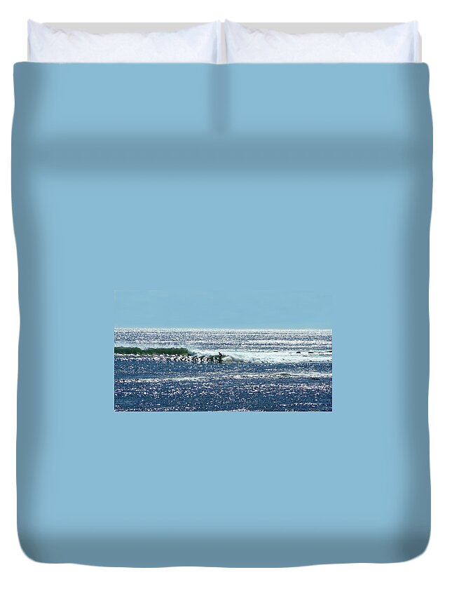 Hurricane Duvet Cover featuring the photograph Perfect Fit by Barbara S Nickerson