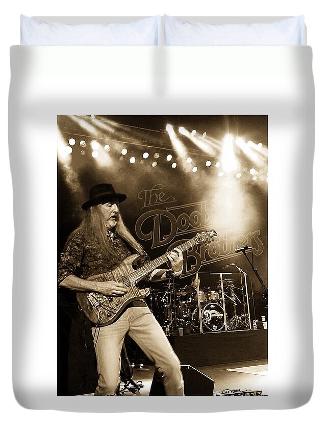 Doobie Brothers Duvet Cover featuring the photograph The Doobie Brothers by Alice Gipson