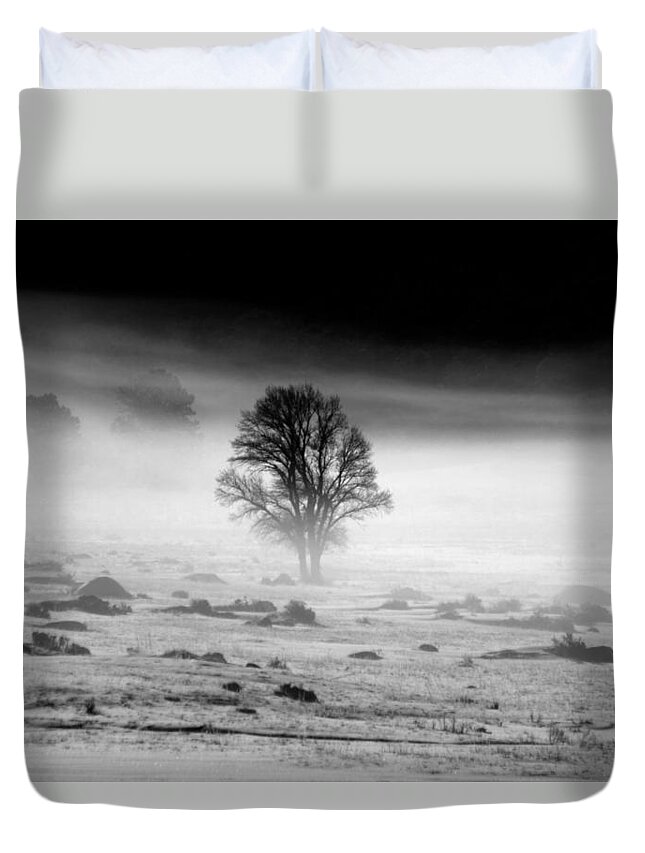 Fog Duvet Cover featuring the photograph The Fog by Shane Bechler