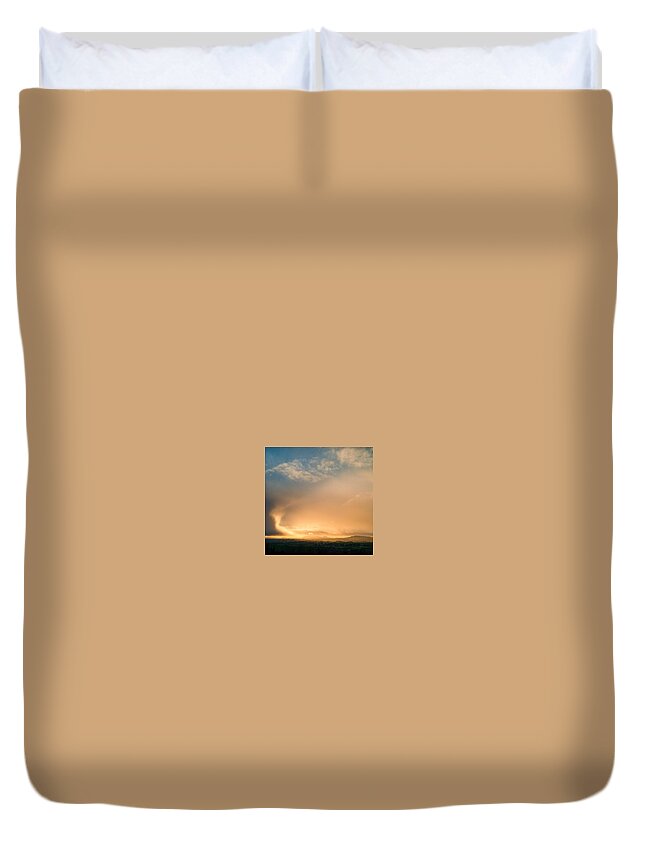Beautiful Duvet Cover featuring the photograph The Glow by Aleck Cartwright