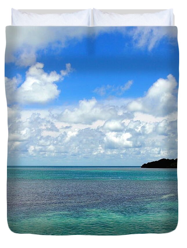 Key West Duvet Cover featuring the photograph The Island by Amy McDaniel