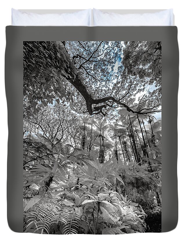 720 Nm Duvet Cover featuring the photograph The Jungle in Infrared 2 by Jason Chu