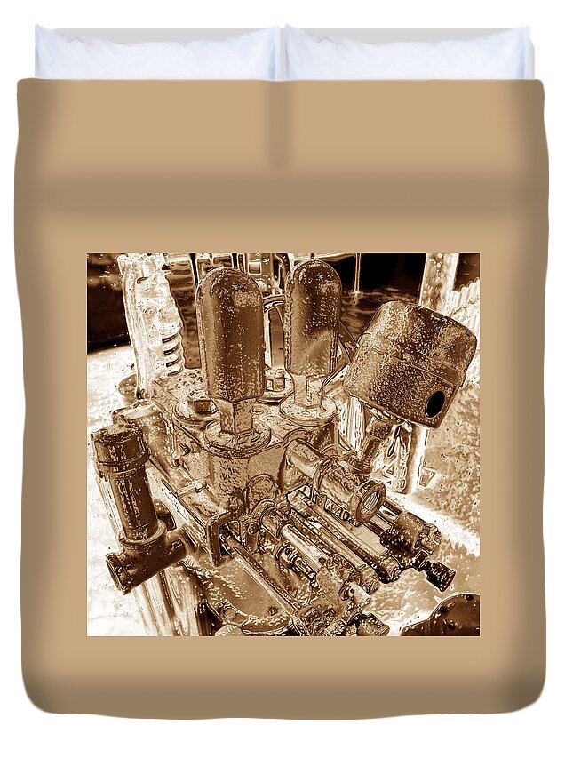 Machine Duvet Cover featuring the photograph The Machine by David Lee Thompson