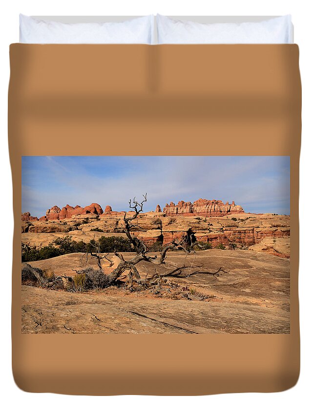 The Duvet Cover featuring the photograph The Needles at Canyonlands National Park by Tranquil Light Photography