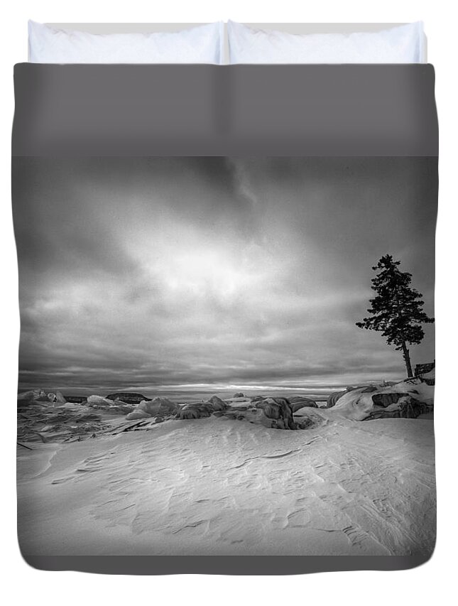Aboriginal Duvet Cover featuring the photograph The Point by Jakub Sisak