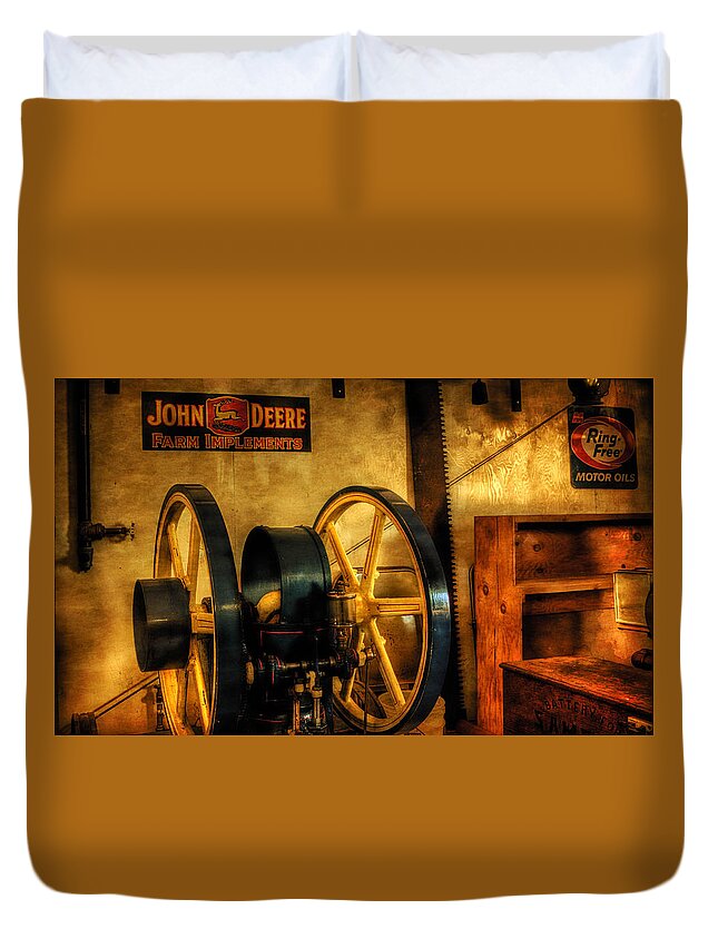 Brooks Oregon Duvet Cover featuring the photograph Power Wheels #1 by Thom Zehrfeld