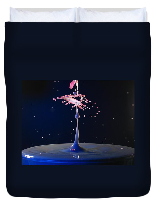 Water Drops Duvet Cover featuring the photograph The Scorpion by Kevin Desrosiers