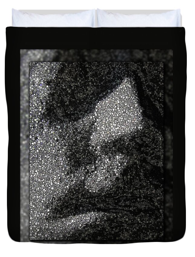 Abstract Duvet Cover featuring the digital art The Sentinel 1 by Tim Allen