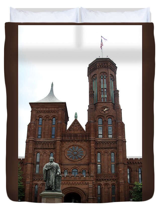 Smithsonian Duvet Cover featuring the photograph The Smithsonian - Washington DC by Christiane Schulze Art And Photography