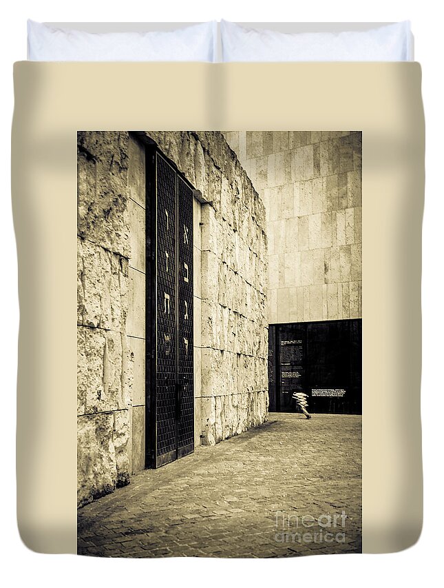 Jew Duvet Cover featuring the photograph The Synagogue by Hannes Cmarits