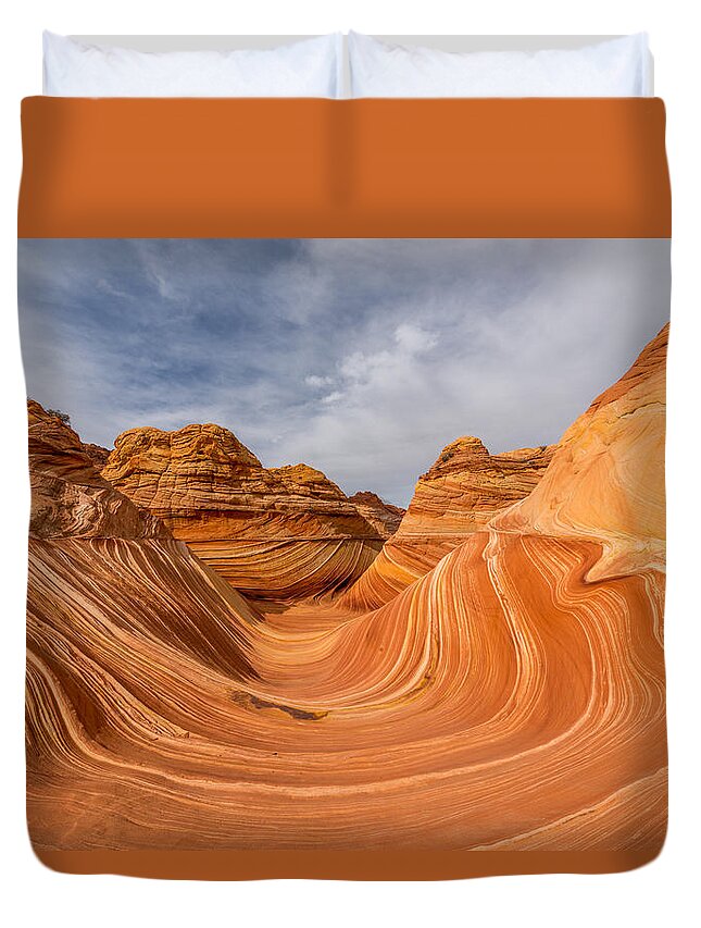 Arizona Duvet Cover featuring the photograph The Wave by Dustin LeFevre