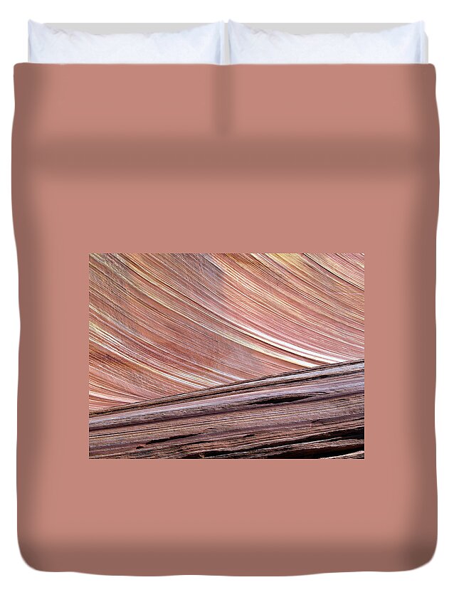 Landscape Duvet Cover featuring the photograph 'The Wave' North Coyote Buttes 02 by JustJeffAz Photography