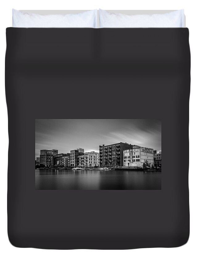 Milwaukee Duvet Cover featuring the photograph Third Ward by Josh Eral