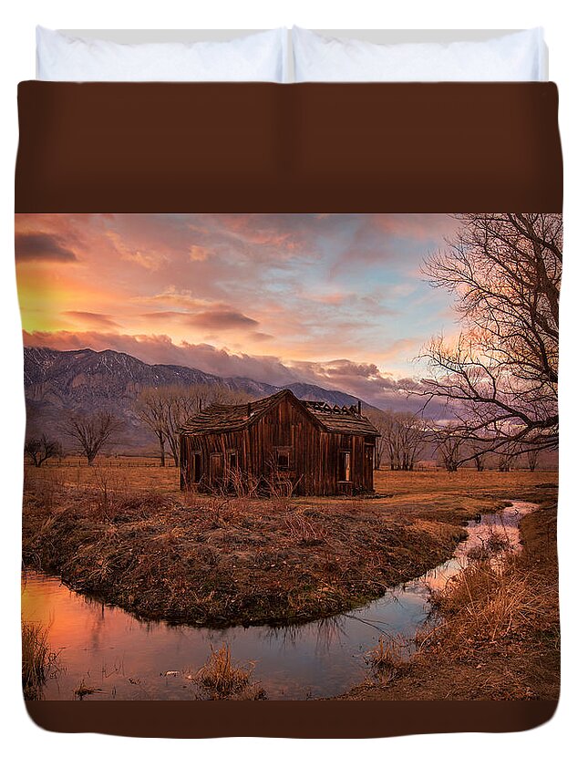 Old House Duvet Cover featuring the photograph This Old House by Tassanee Angiolillo