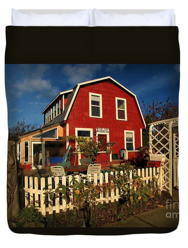 Thor Town Duvet Cover featuring the photograph Thor Town Hostel by Adam Jewell