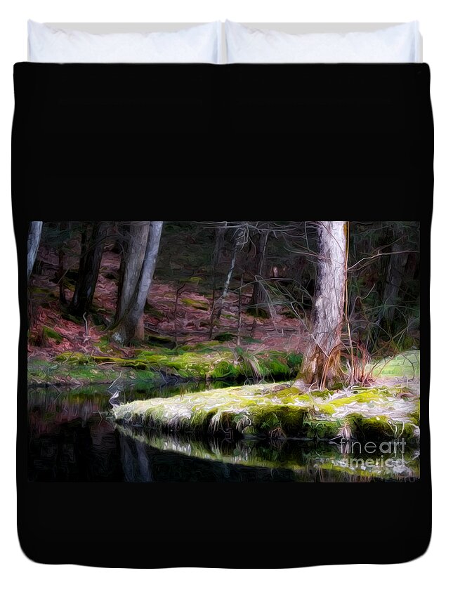 Stonechurch Duvet Cover featuring the photograph Thoughts by Rick Kuperberg Sr