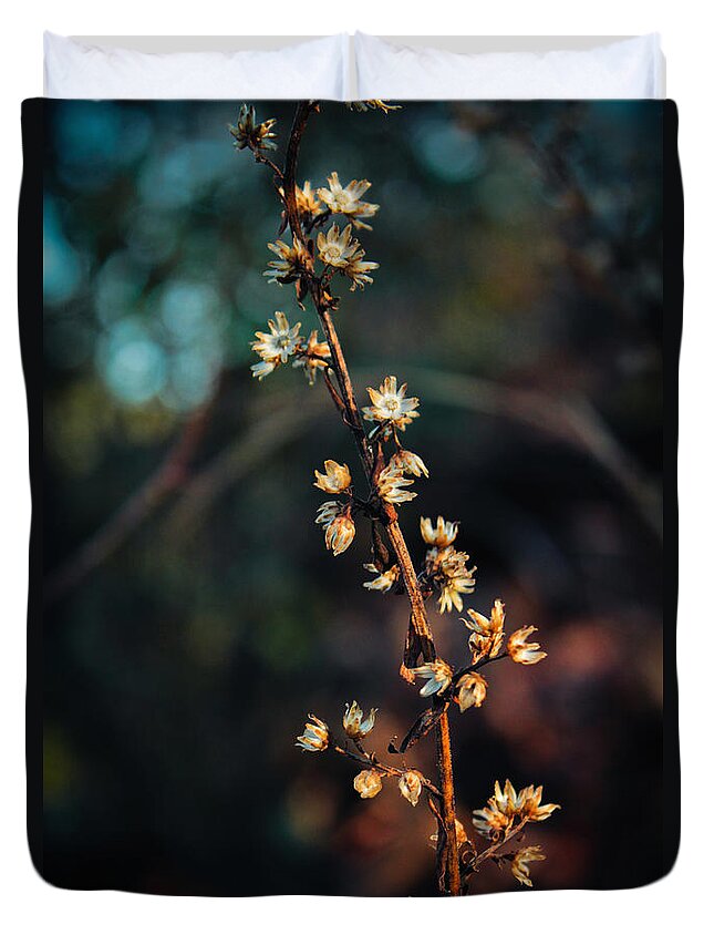 Nature Duvet Cover featuring the photograph Thread of Hope by Jessica Brawley