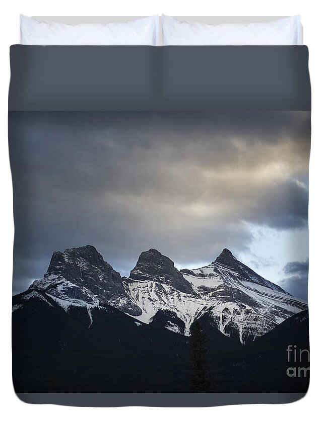 Three Sisters Duvet Cover featuring the photograph Three Sisters by Evelina Kremsdorf