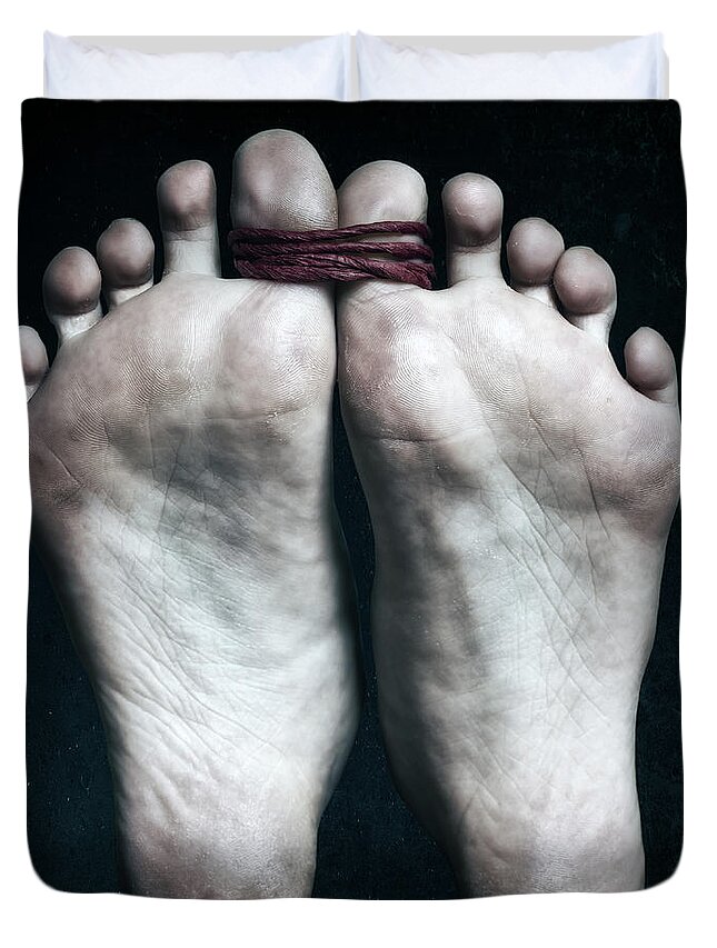 Tied Big Toes Throw Pillow by Joana Kruse - Fine Art America
