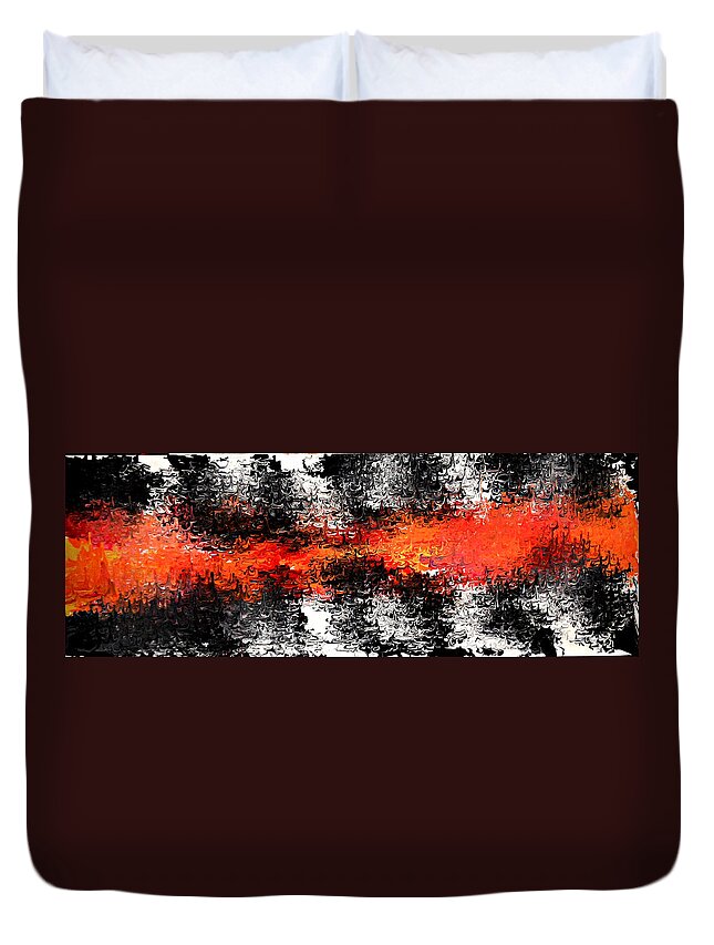 Imagination Duvet Cover featuring the painting Timber by Cyryn Fyrcyd