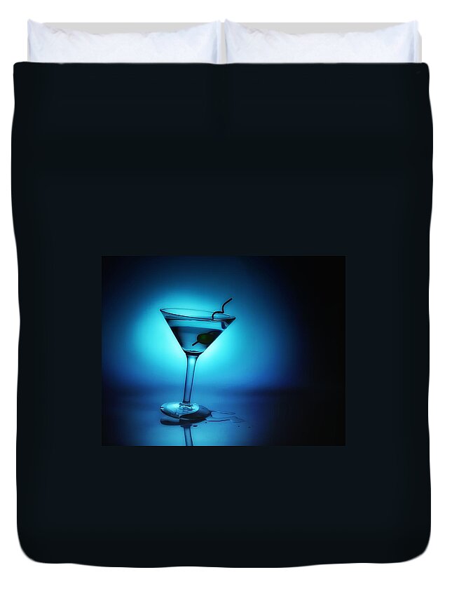 Glass Duvet Cover featuring the photograph Tipsy by Mark Fuller
