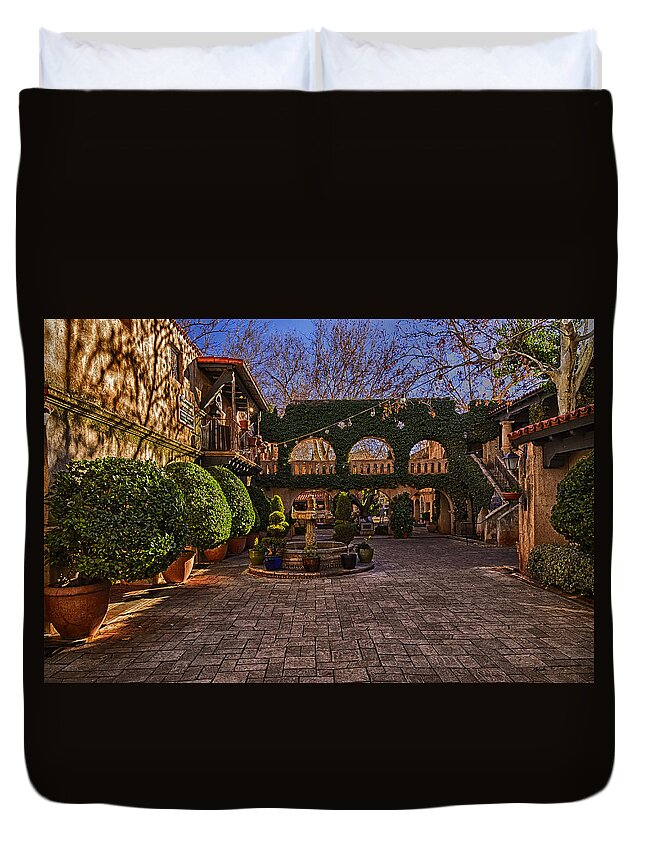 2014 Duvet Cover featuring the photograph Tlaquepaque Village No.1 by Mark Myhaver