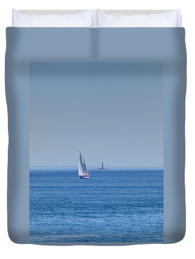 Joshua House Photography Duvet Cover featuring the photograph To that far shore by Joshua House